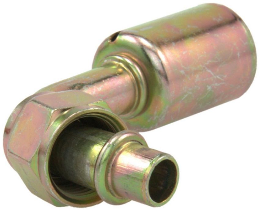 Four Seasons 14228 90 Degree Female O-Ring Long Pilot, Steel, Standard Diameter Beadlock A/C Fitting