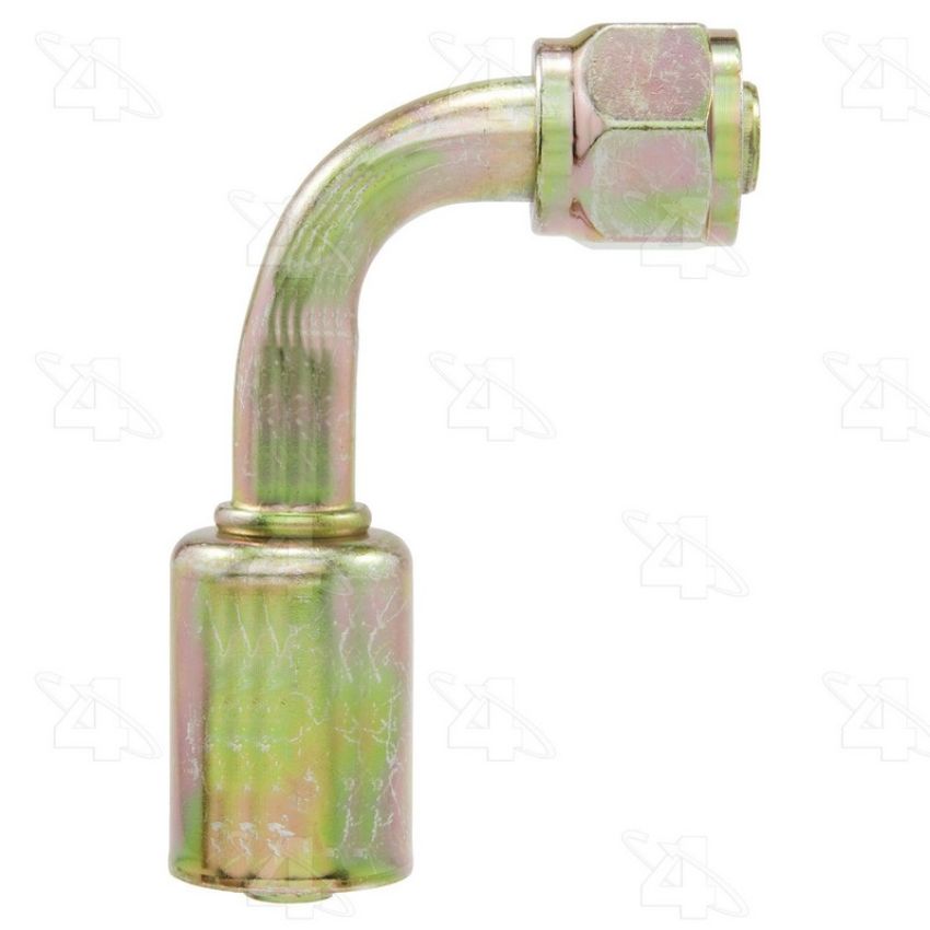 Four Seasons 14228 90 Degree Female O-Ring Long Pilot, Steel, Standard Diameter Beadlock A/C Fitting
