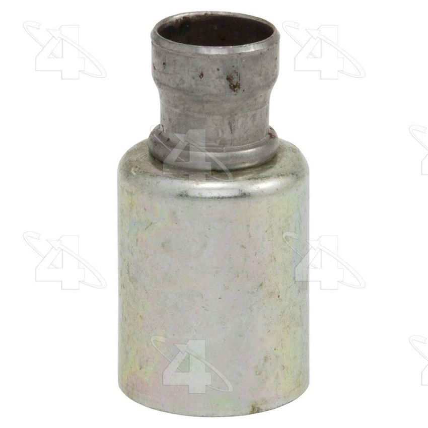 Four Seasons 14233 Braze-On Hose Connector (outer), Steel, Standard Diameter Beadlock A/C Fitting
