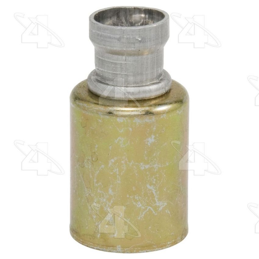 Four Seasons 14263 Braze-On Hose Connector (outer), Aluminum, Std Diameter Beadlock A/C Fitting