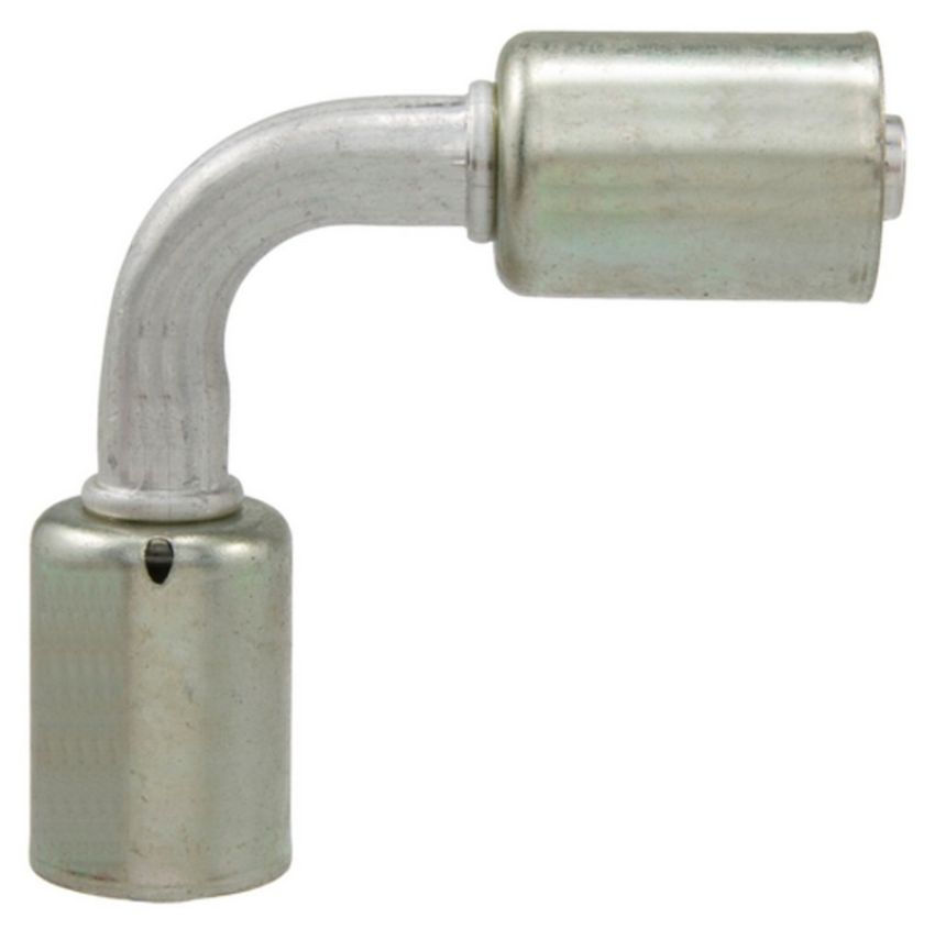 Four Seasons 14328 90 Degree In-line Splicer, Aluminum, Standard Diameter Beadlock, A/C Fitting