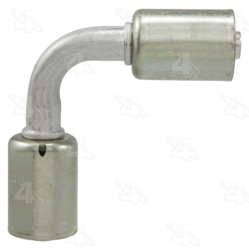Four Seasons 14328 90 Degree In-line Splicer, Aluminum, Standard Diameter Beadlock, A/C Fitting