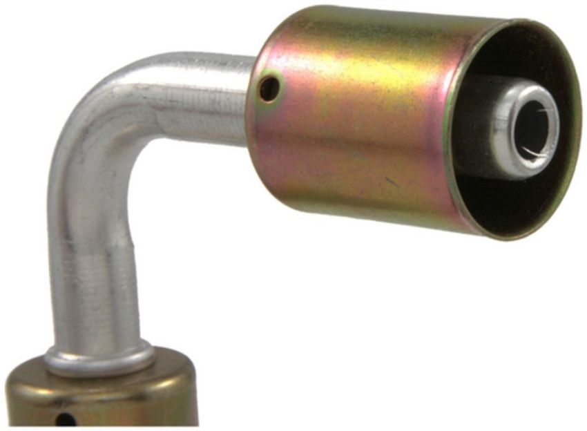 Four Seasons 14330 90 Degree In-line Splicer, Aluminum, Standard Diameter Beadlock, A/C Fitting