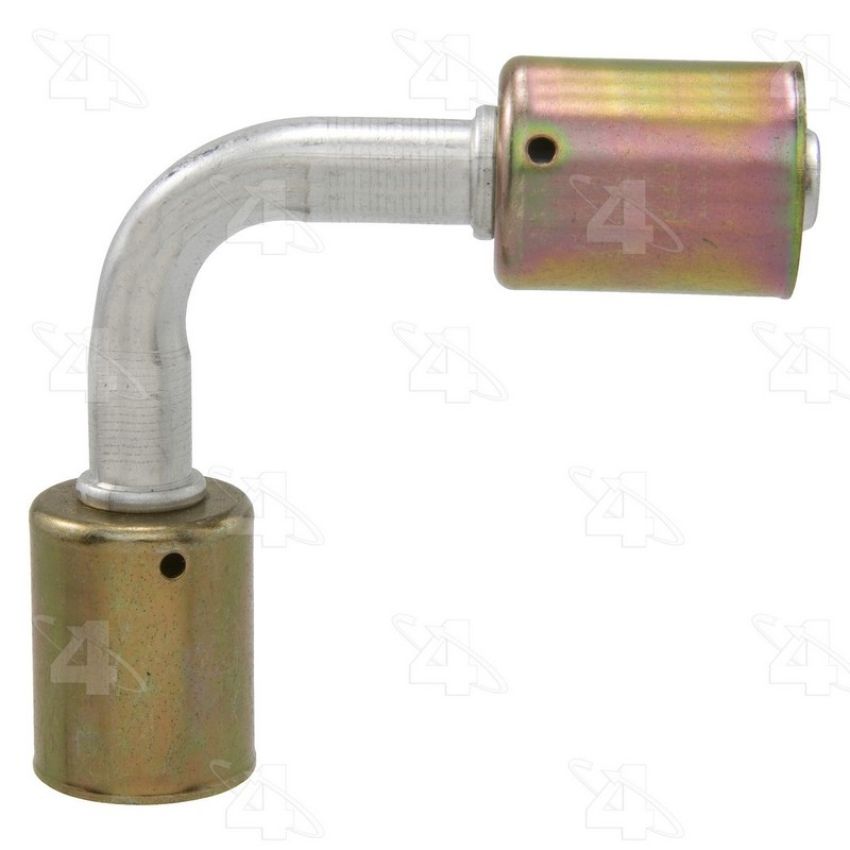 Four Seasons 14330 90 Degree In-line Splicer, Aluminum, Standard Diameter Beadlock, A/C Fitting