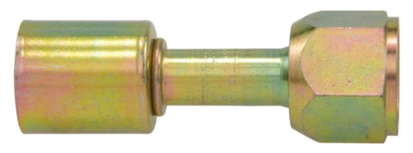 Four Seasons 14412 Straight Female O-Ring Long Pilot, Steel, Standard Diameter Beadlock A/C Fitting