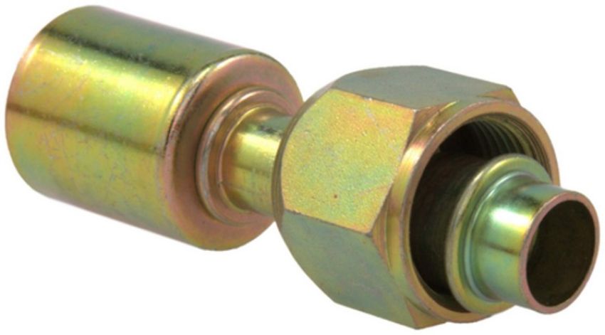 Four Seasons 14412 Straight Female O-Ring Long Pilot, Steel, Standard Diameter Beadlock A/C Fitting