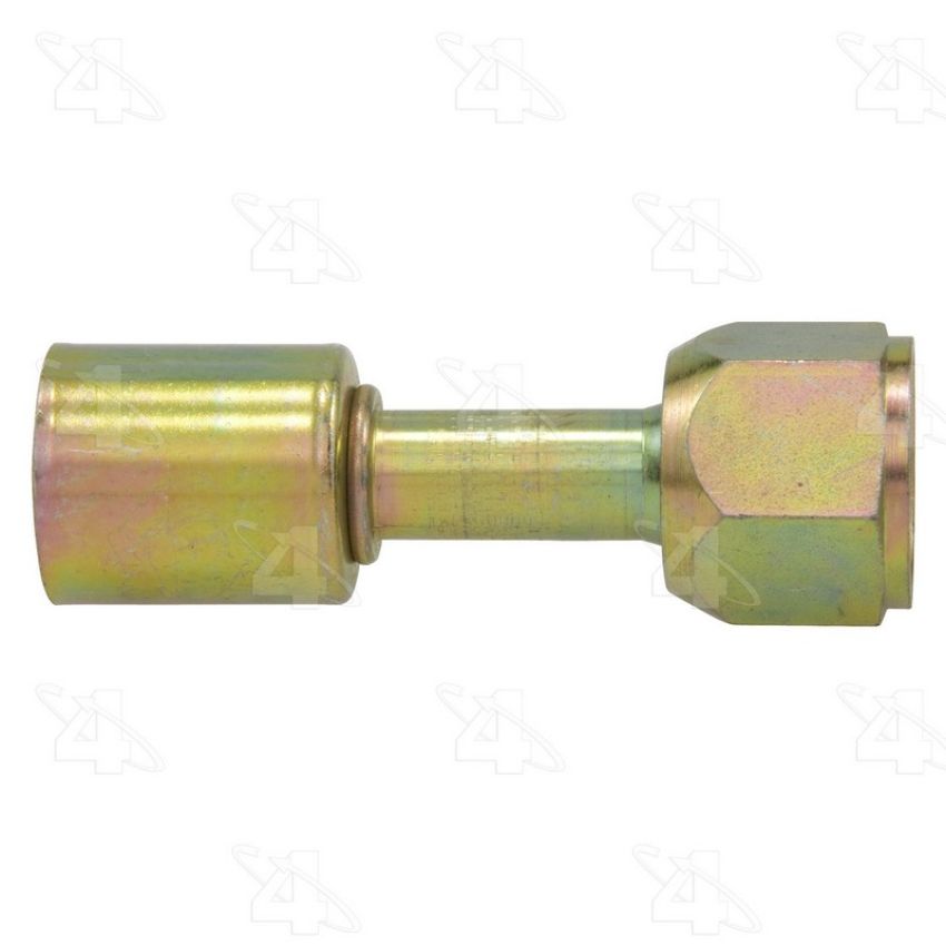 Four Seasons 14412 Straight Female O-Ring Long Pilot, Steel, Standard Diameter Beadlock A/C Fitting