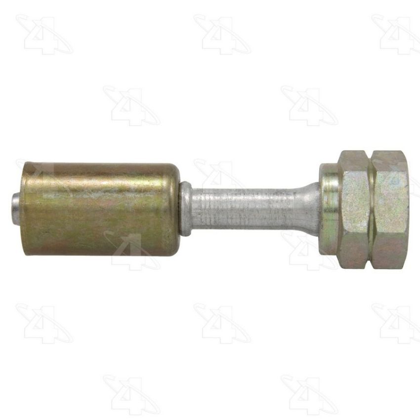 Four Seasons 14426 Straight Female Metric O-Ring, Aluminum, Standard Diameter Beadlock, A/C Fitting