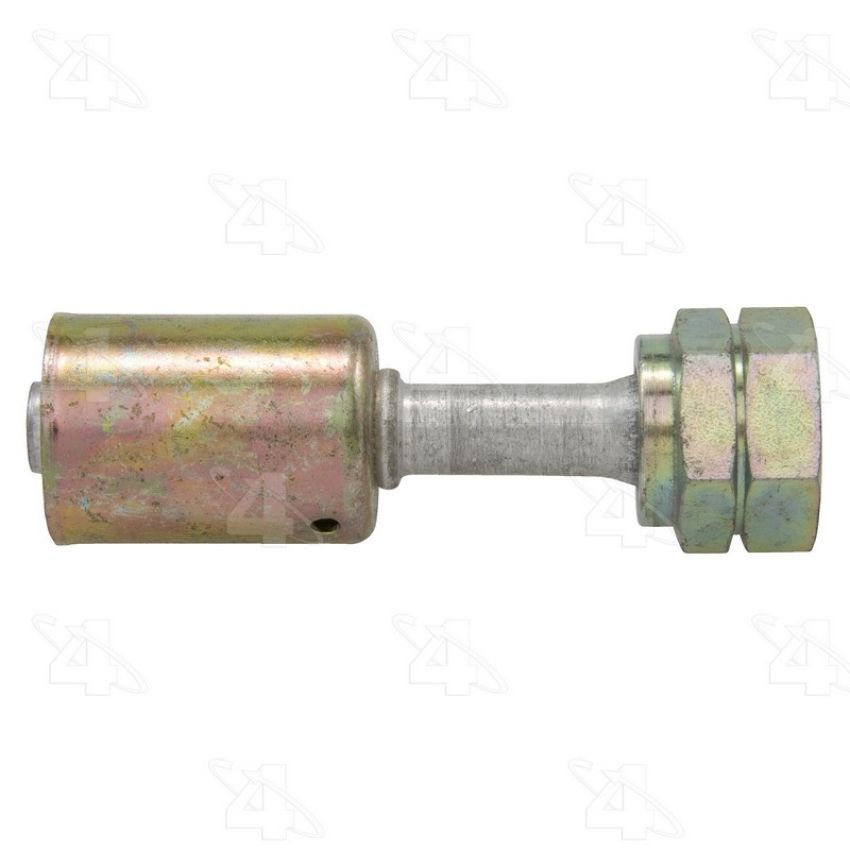Four Seasons 14428 Straight Female Metric O-Ring, Aluminum, Standard Diameter Beadlock, A/C Fitting