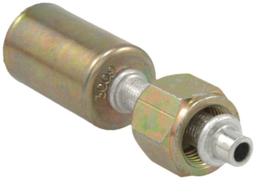 Four Seasons 14446 Straight Female Metric O-Ring, Aluminum, Standard Diameter Beadlock, A/C Fitting