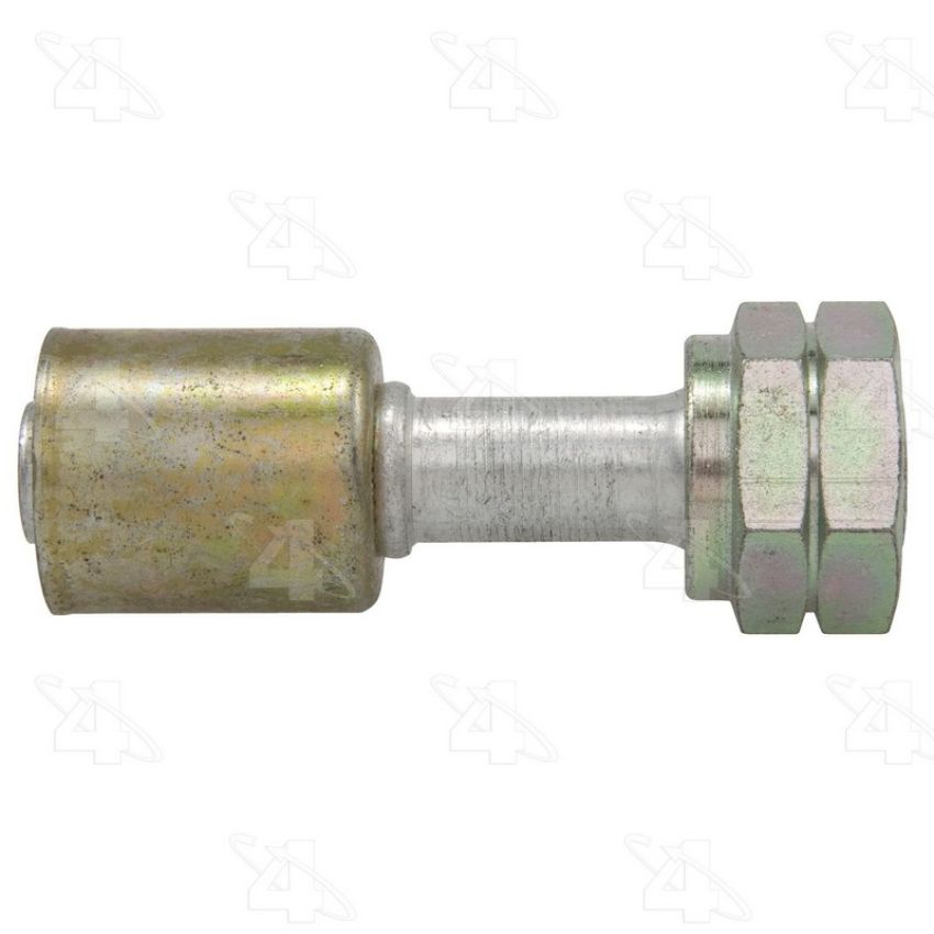 Four Seasons 14472 Straight Female Metric O-Ring, Aluminum, Standard Diameter Beadlock, A/C Fitting