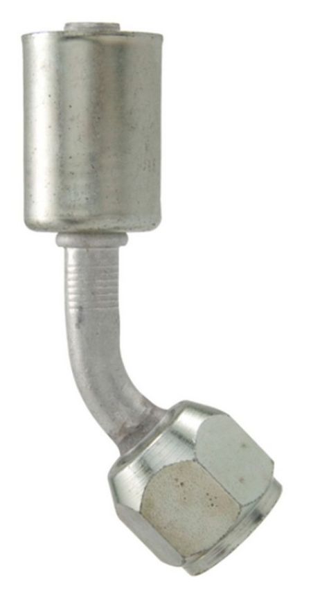 Four Seasons 14492 45 Degree Female Dual O-Ring, Aluminum, Standard Diameter Beadlock, A/C Fitting