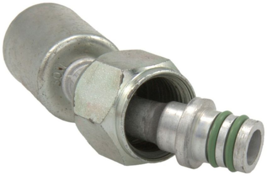 Four Seasons 14492 45 Degree Female Dual O-Ring, Aluminum, Standard Diameter Beadlock, A/C Fitting