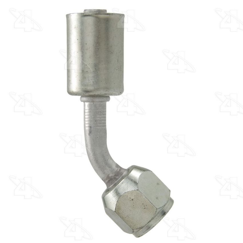 Four Seasons 14492 45 Degree Female Dual O-Ring, Aluminum, Standard Diameter Beadlock, A/C Fitting