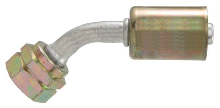 Four Seasons 14528 45 Degree Female Metric O-Ring, Aluminum, Standard Diameter Beadlock, A/C Fitting
