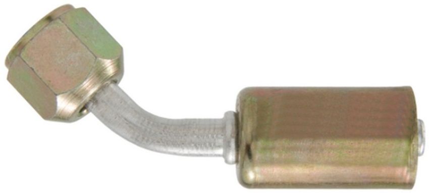 Four Seasons 14546 45 Degree Female Metric O-Ring, Aluminum, Standard Diameter Beadlock, A/C Fitting