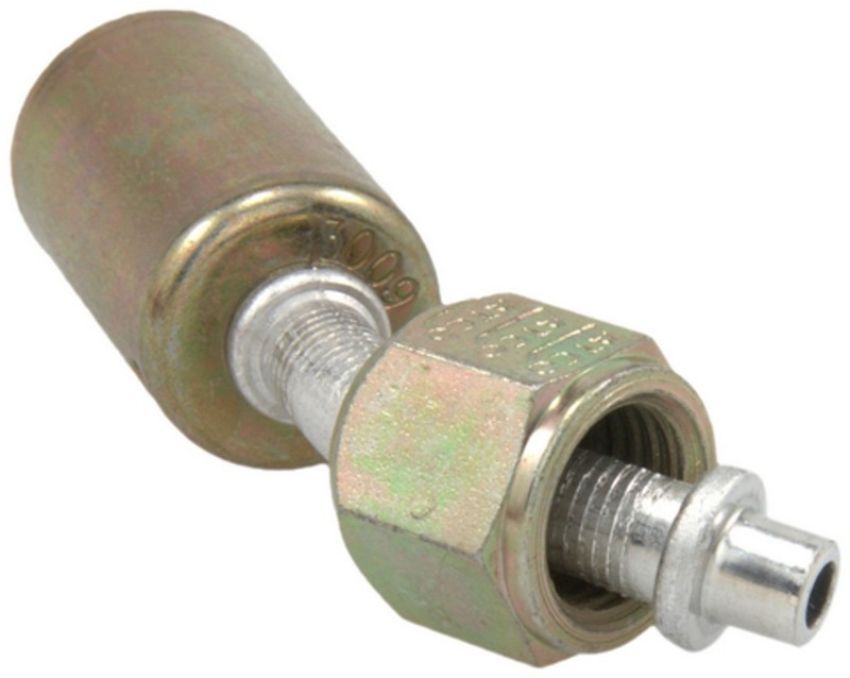 Four Seasons 14546 45 Degree Female Metric O-Ring, Aluminum, Standard Diameter Beadlock, A/C Fitting