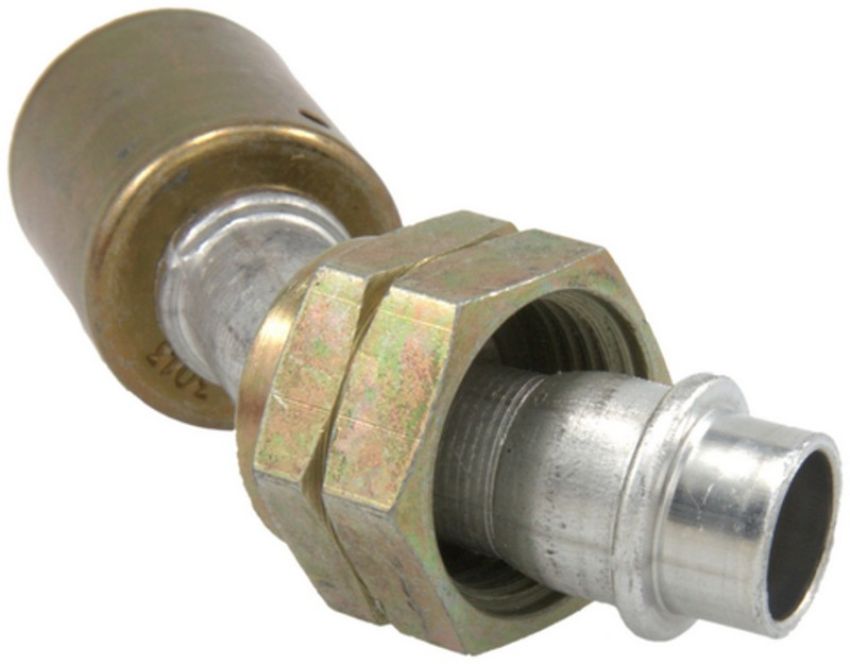 Four Seasons 14572 45 Degree Female Metric O-Ring, Aluminum, Standard Diameter Beadlock, A/C Fitting