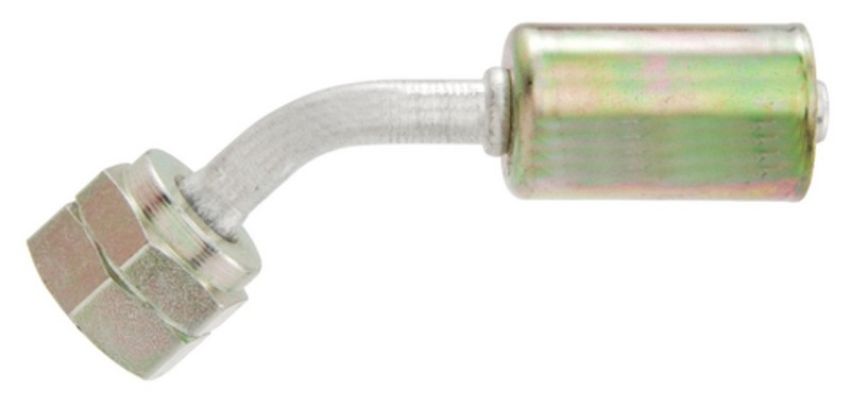 Four Seasons 14586 45 Degree Female Metric O-Ring, Aluminum, Standard Diameter Beadlock, A/C Fitting