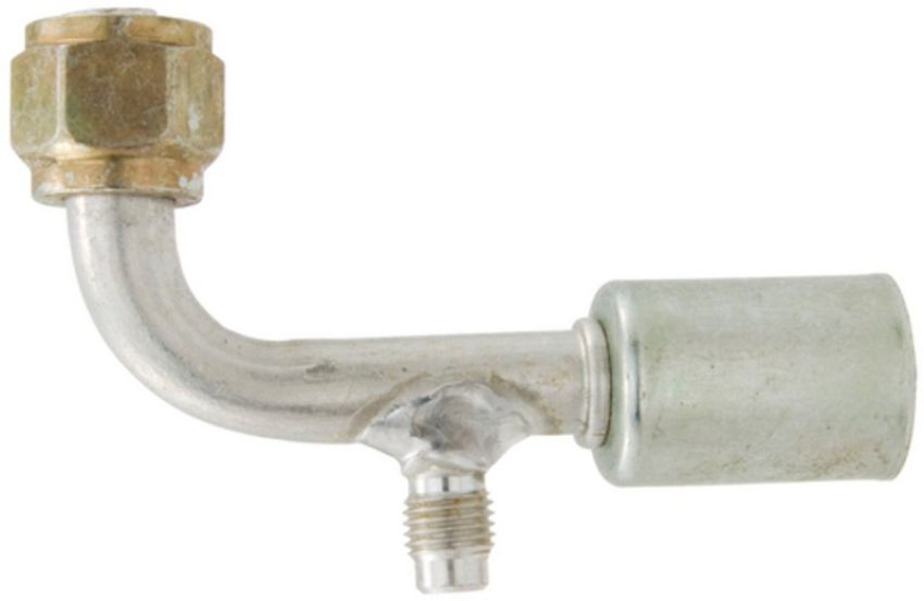 Four Seasons 14918 90 Degree Female O-Ring with R12 Service Port, Aluminum, Standard Diameter Beadlock