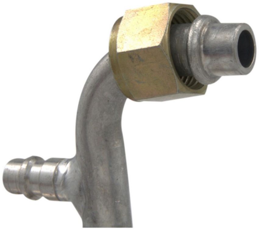 Four Seasons 14940 90 Degree Female O-Ring with R134a Service Port, Aluminum, Standard Diameter Beadlock