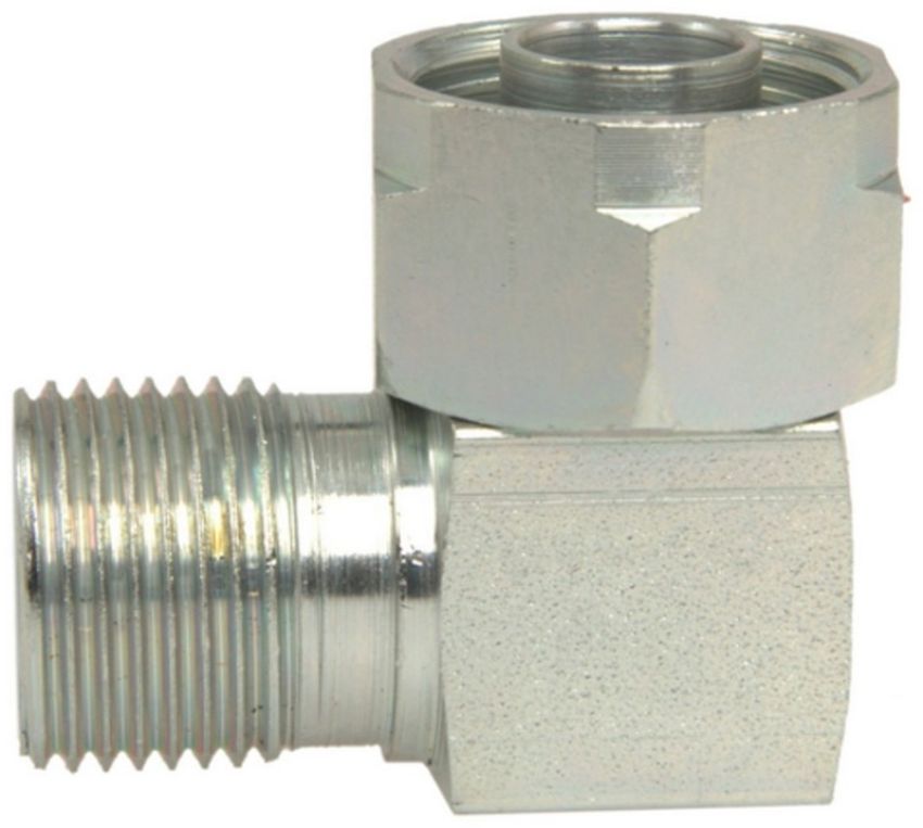 Four Seasons 15209 90 Degree Tube-O to Male Insert O-Ring, Steel, Adapter, A/C Fitting