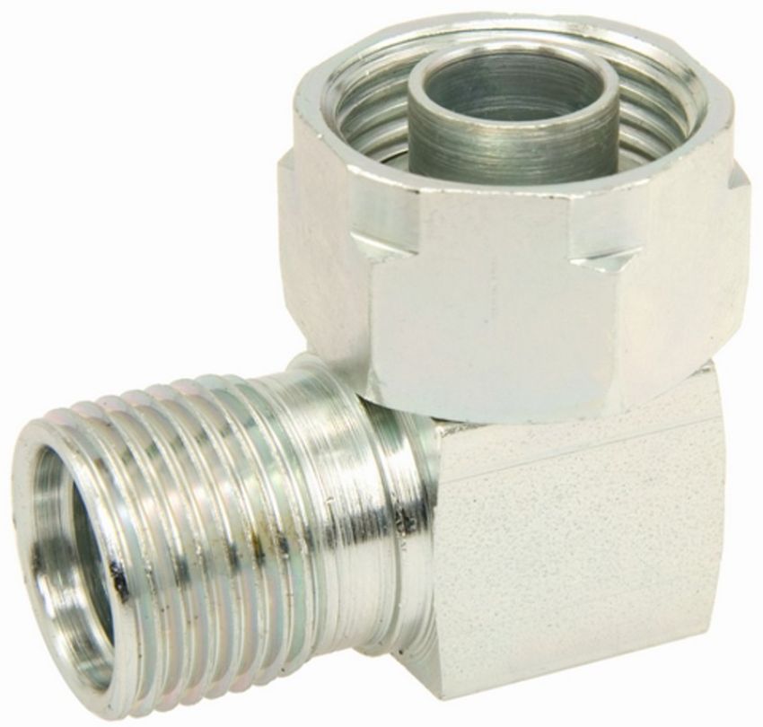 Four Seasons 15213 90 Degree Tube-O to Male Insert O-Ring, Steel, Adapter, A/C Fitting