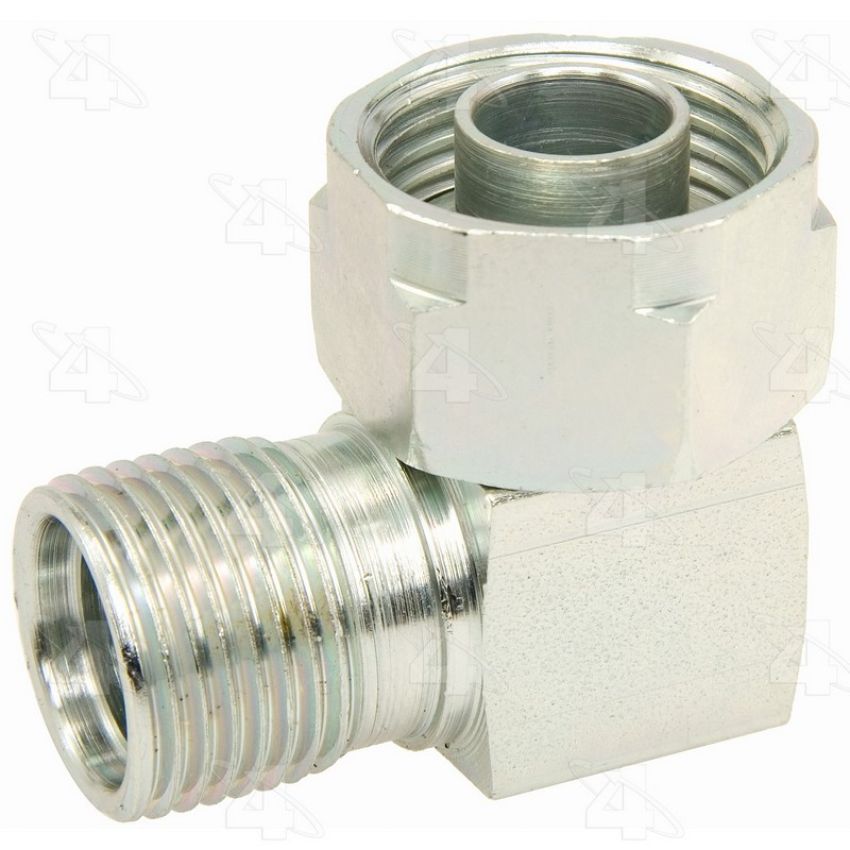 Four Seasons 15213 90 Degree Tube-O to Male Insert O-Ring, Steel, Adapter, A/C Fitting