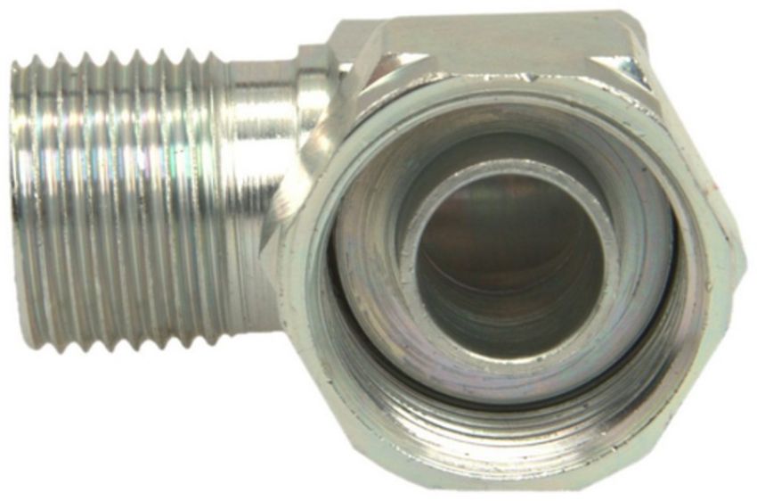 Four Seasons 15213 90 Degree Tube-O to Male Insert O-Ring, Steel, Adapter, A/C Fitting