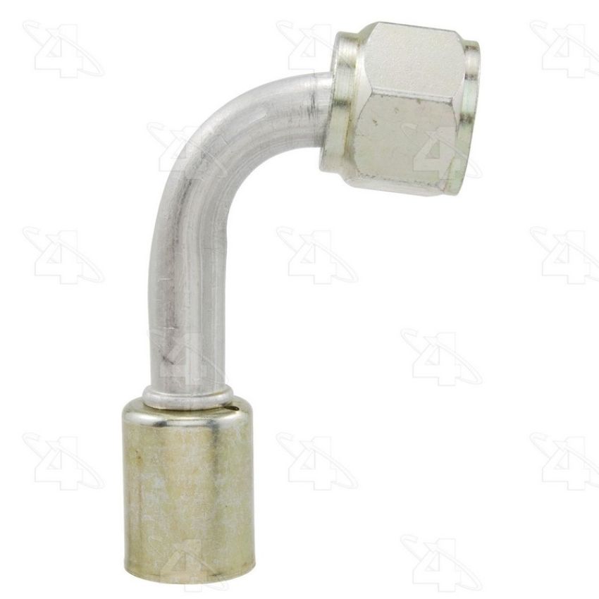 Four Seasons 15620 90 Degree Female O-Ring, Aluminum, Standard Diameter Beadlock, A/C Fitting