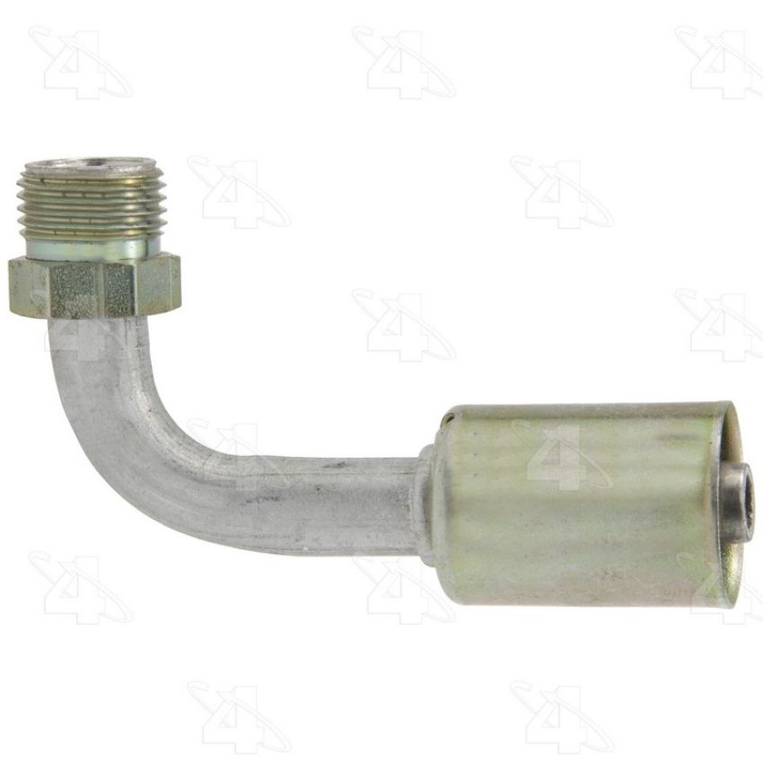 Four Seasons 15828 90 Degree Male Insert O-Ring, Aluminum, Standard Diameter Beadlock, A/C Fitting