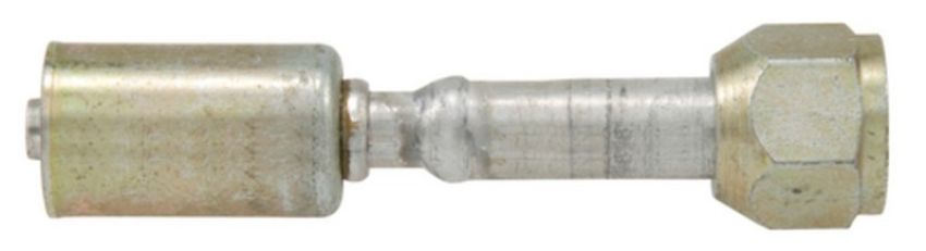 Four Seasons 15906 Straight Female Flare, Aluminum, Standard Diameter Beadlock, A/C Fitting