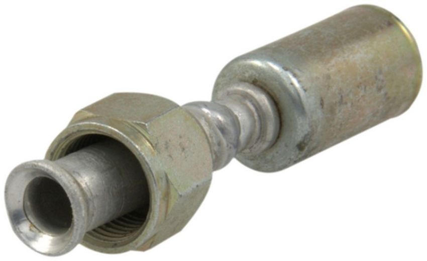 Four Seasons 15906 Straight Female Flare, Aluminum, Standard Diameter Beadlock, A/C Fitting