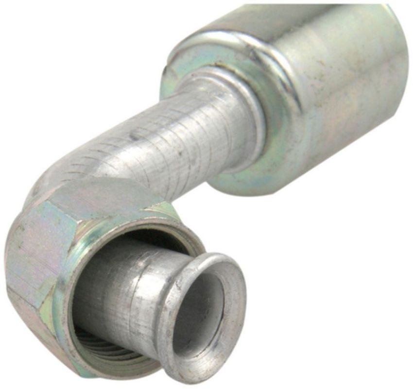 Four Seasons 15940 90 Degree Female Flare, Aluminum, Standard Diameter Beadlock, A/C Fitting