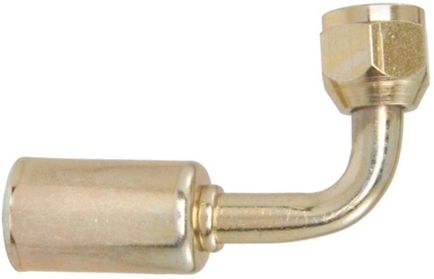 Four Seasons 15946 90 Degree Female Flare, Steel, Standard Diameter Beadlock, A/C Fitting