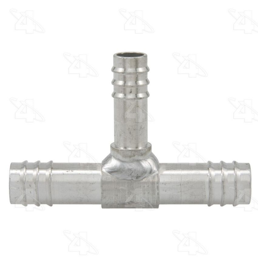 Four Seasons 16322 T-Splicer, Aluminum, Standard Diameter Barb and Clamp, A/C Fitting