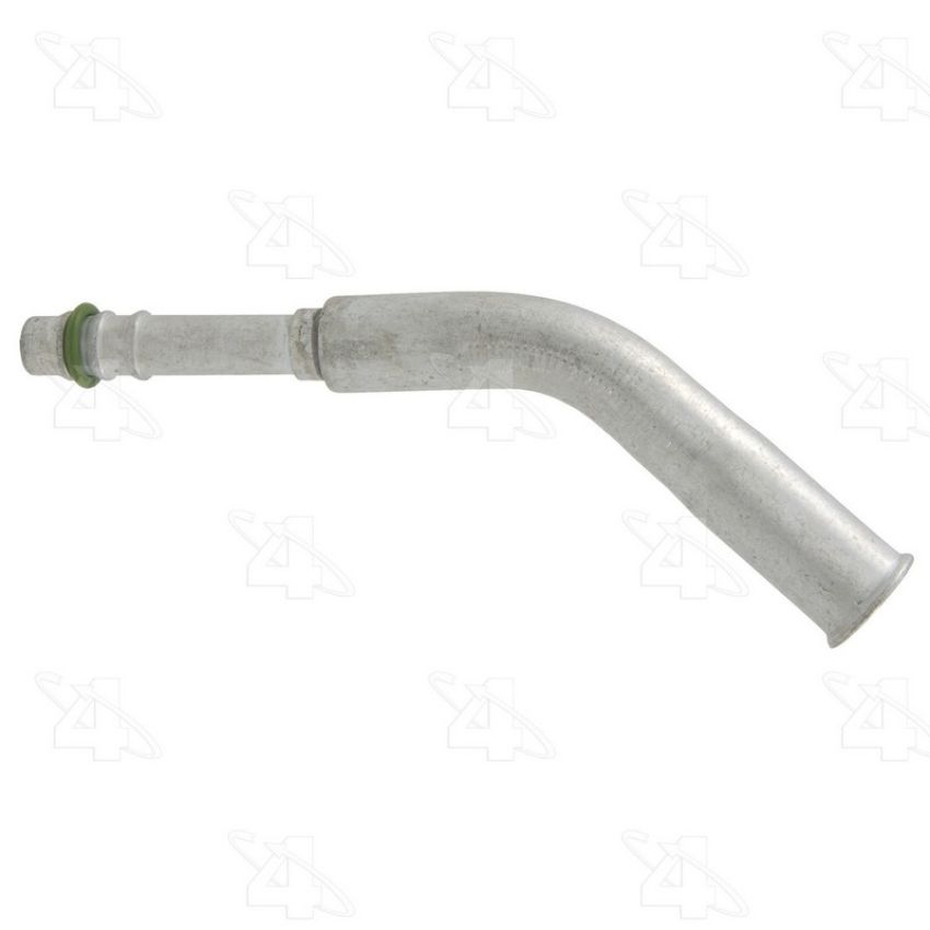 Four Seasons 16926 45 Degree Female Springlock, Aluminum, Standard Diameter Barb and Clamp, A/C Fitting