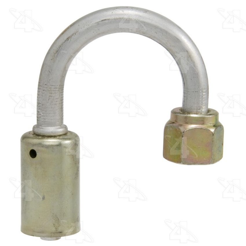 Four Seasons 17216 180 Degree Female O-Ring, Aluminum, Standard Diameter Beadlock, A/C Fitting