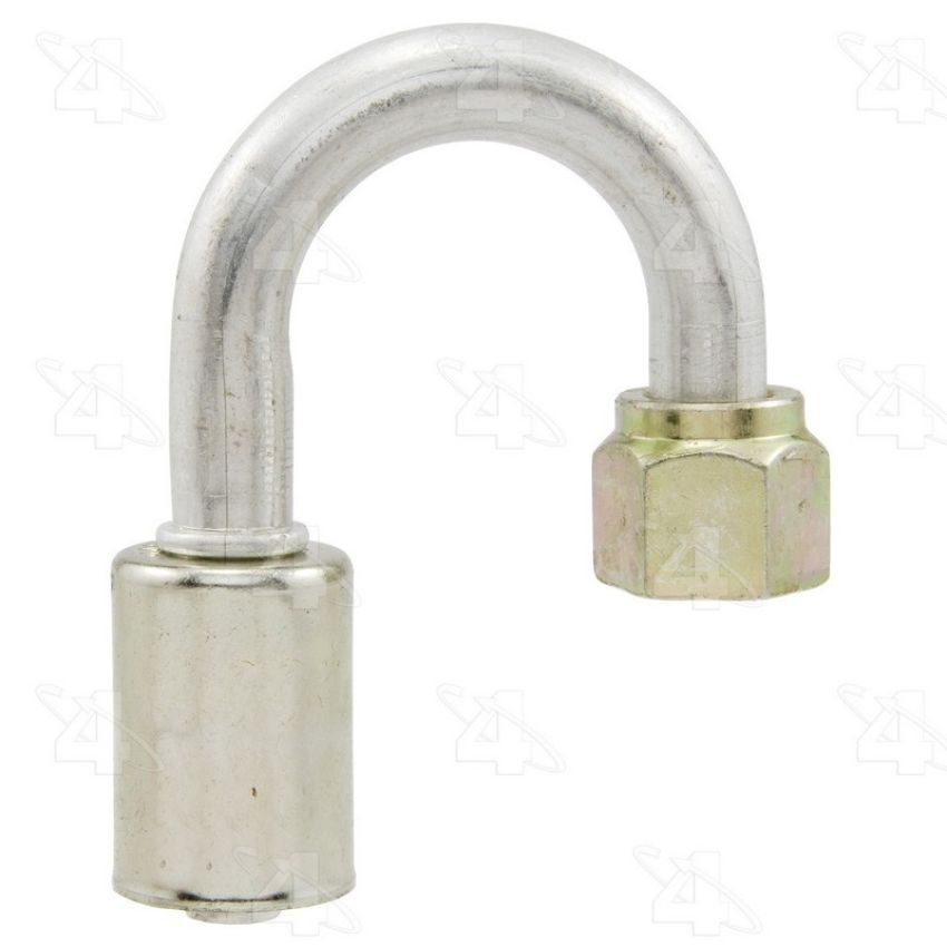 Four Seasons 17218 180 Degree Female O-Ring, Aluminum, Standard Diameter Beadlock, A/C Fitting