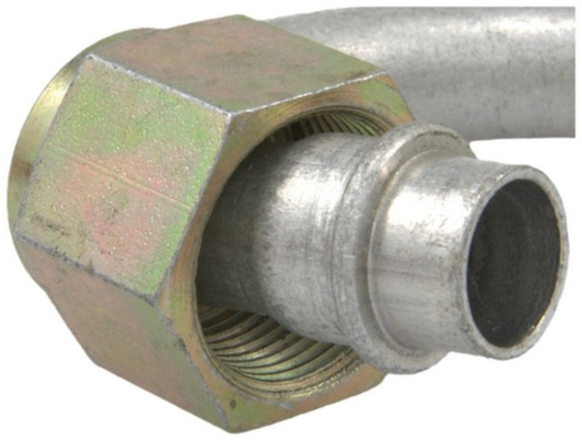 Four Seasons 17222 180 Degree Female O-Ring, Aluminum, Standard Diameter Beadlock, A/C Fitting
