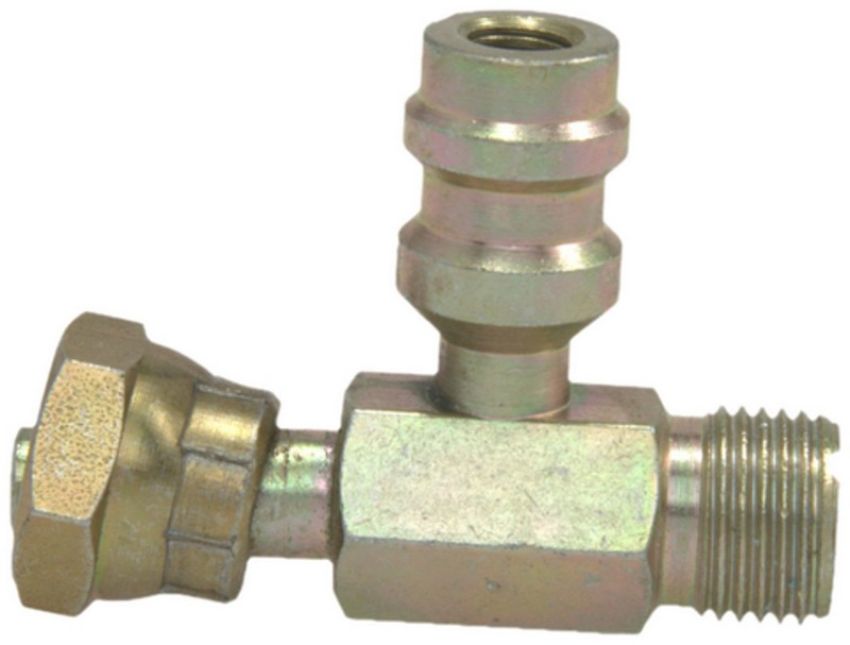 Four Seasons 17231 Female O-Ring to Male Insert O-Ring with R134a Service Port, Steel, Adapter
