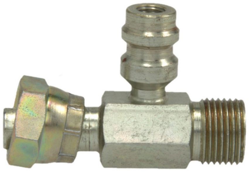 Four Seasons 17232 Female O-Ring to Male Insert O-Ring with R134a Service Port, Steel, Adapter