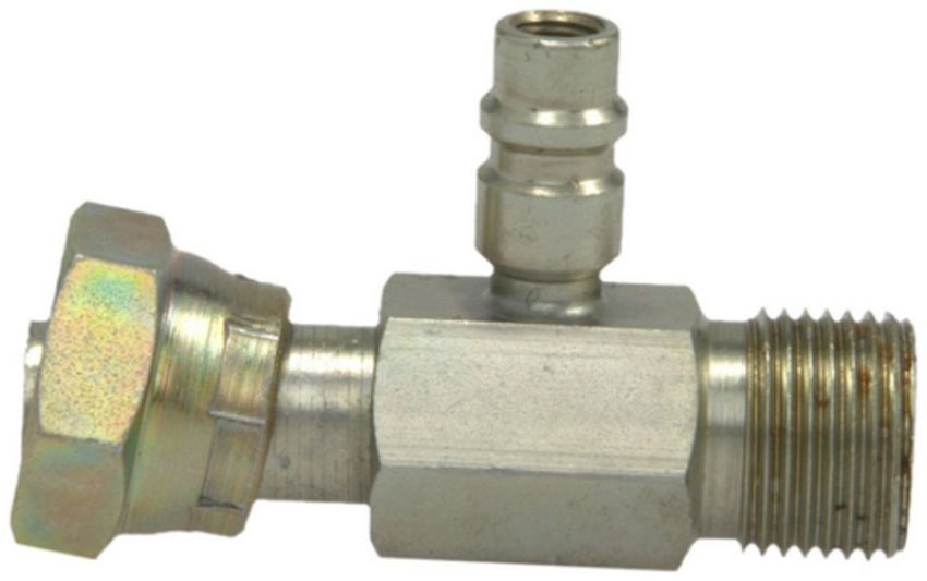 Four Seasons 17233 Female O-Ring to Male Insert O-Ring with R134a Service Port, Steel, Adapter
