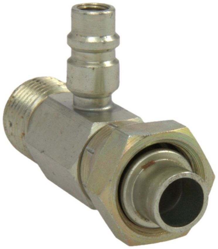 Four Seasons 17233 Female O-Ring to Male Insert O-Ring with R134a Service Port, Steel, Adapter