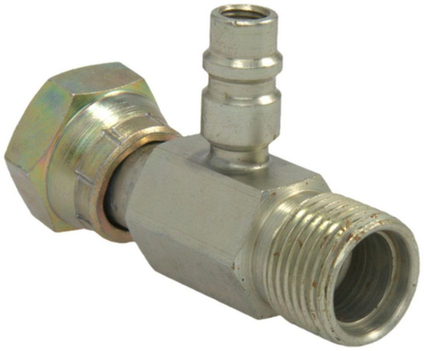 Four Seasons 17233 Female O-Ring to Male Insert O-Ring with R134a Service Port, Steel, Adapter