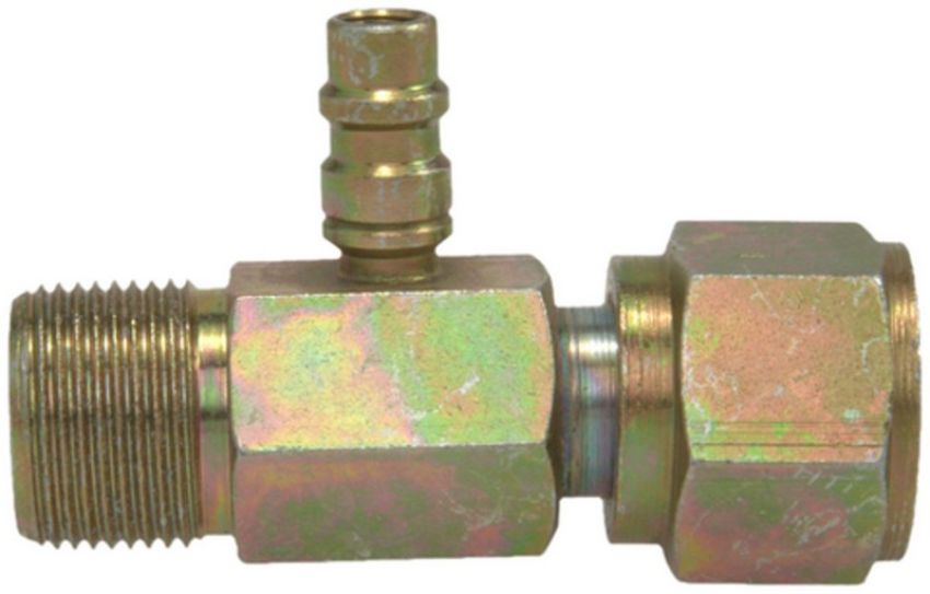 Four Seasons 17234 Female O-Ring to Male Insert O-Ring with R134a Service Port, Steel, Adapter