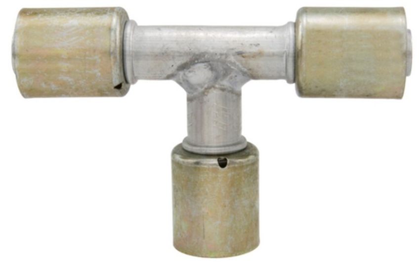 Four Seasons 17312 T-Splicer, Aluminum, Standard Diameter Beadlock, A/C Fitting