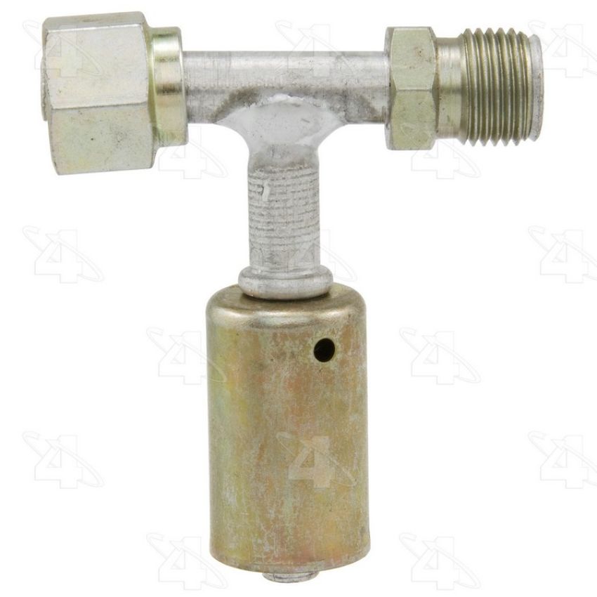 Four Seasons 17666 T-Splicer, Aluminum, Female O-Ring to Male Insert O-ring to Std. Dia. Beadlock