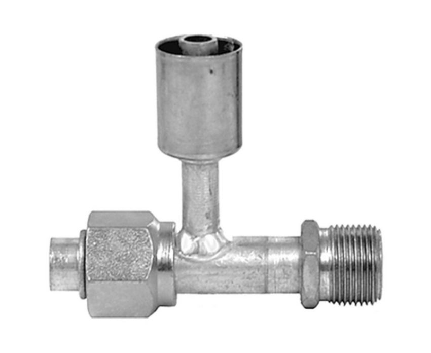 Four Seasons 17668 T-Splicer, Aluminum, Female O-Ring to Male Insert O-ring to Std. Dia. Beadlock