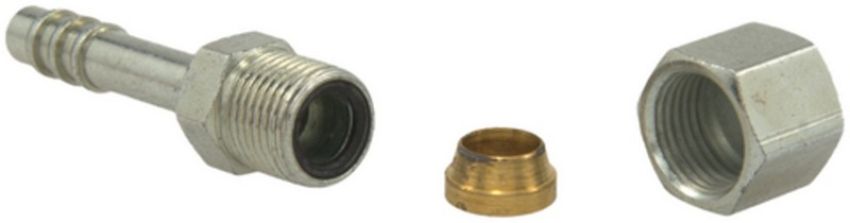 Four Seasons 17750 Straight Compression, Steel, Standard Diameter Barb and Clamp, A/C Fitting